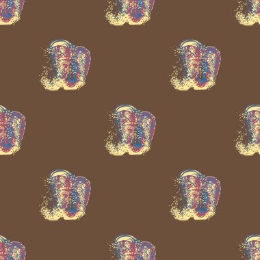 Bulutlar Dikişsiz desen şeklinde suluboya soyut leke.