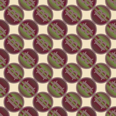 bitcoins parlak parlak pahalı sikkeleri ile Seamless modeli 