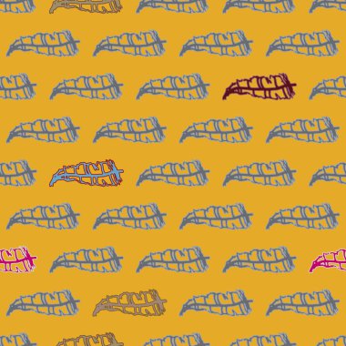 Tüyler, vektör çizim ile zemin 