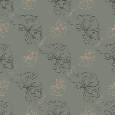 Çok renkli yay ve kurdeleler parlak seamless modeli.