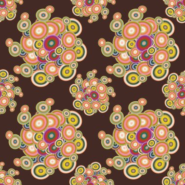 Soyut geometrik renkli seamless modeli daireler, arka plan ile