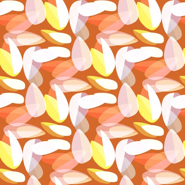 Multicolored Leaves Bright Background Seamless Pattern — Stock Vector