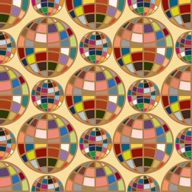 Renk seamless modeli ile işbirliği dünya küre.