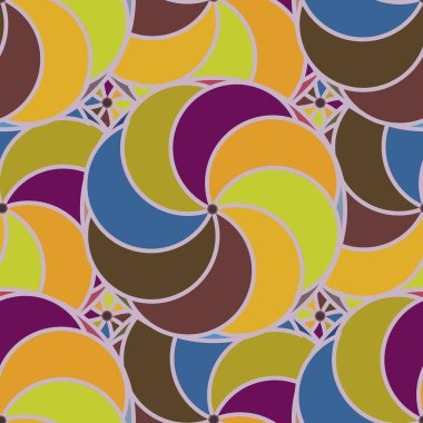 soyut geometrik renk desenli vektör çizimi