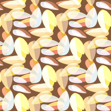 Parlak arka plan Dikişsiz desen çok renkli yapraklarda.