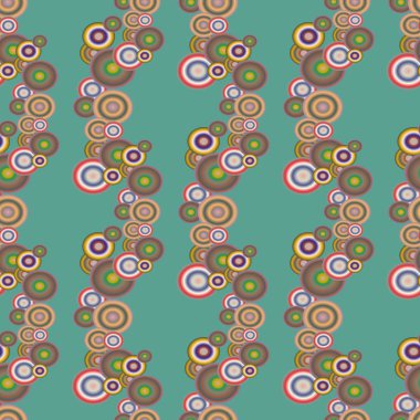 Soyut geometrik renkli seamless modeli daireler, arka plan ile