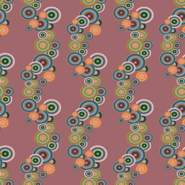 Soyut geometrik renkli seamless modeli daireler, arka plan ile