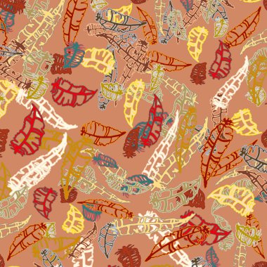 Tüyler, vektör çizim ile zemin 