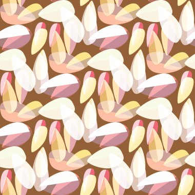 Parlak arka plan Dikişsiz desen çok renkli yapraklarda.