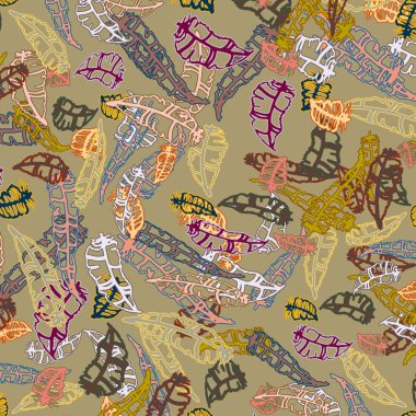 Tüyler, vektör çizim ile zemin 