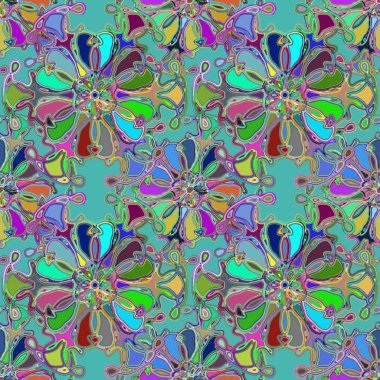 Soyut kaleydoskop renkli Dikişsiz desen arka planı için. 