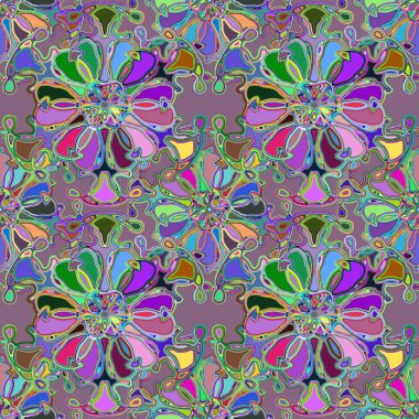 Soyut kaleydoskop renkli Dikişsiz desen arka planı için. 