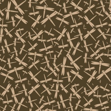 Dekoratif renkli seamless modeli ile şirin yusufçuk