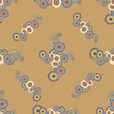 Soyut geometrik renkli seamless modeli daireler ile