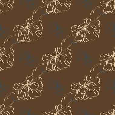 Çok renkli yay ve kurdeleler parlak seamless modeli.