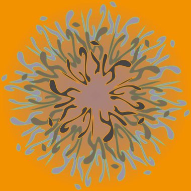 Yeni simetrik soyut mandala. Duvar kağıdı, desen dolgularını, web sayfaları, yüzey dokuları için dekoratif nesne-ebilmek var olmak kullanılmış.