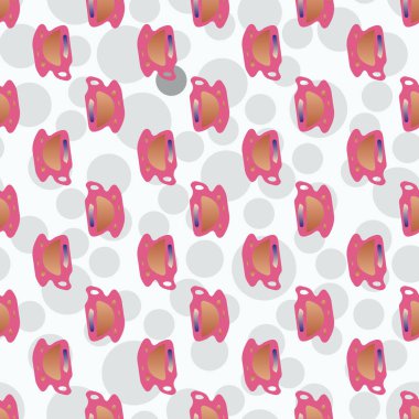 Bardak kahve veya çay arka plan seamless modeli üzerinde noktalı.