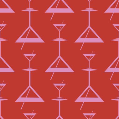 Tropik kokteyller renkli seamless modeli