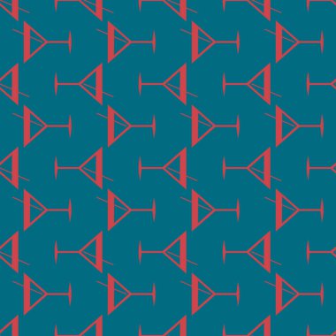 Tropik kokteyller renkli seamless modeli