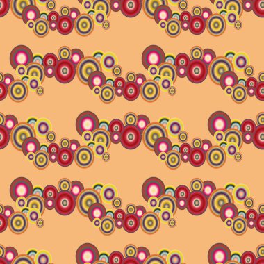 Soyut geometrik renkli seamless modeli daireler, arka plan ile