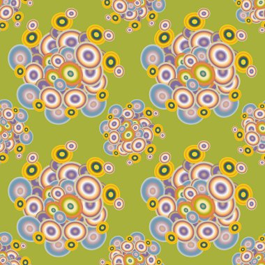 Soyut geometrik renkli seamless modeli daireler, arka plan ile