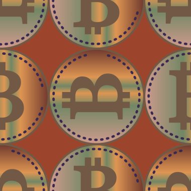 bitcoins parlak parlak pahalı sikkeleri ile Seamless modeli 