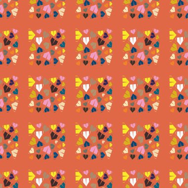 çizgi film kamp çadırları ile renk seamless modeli