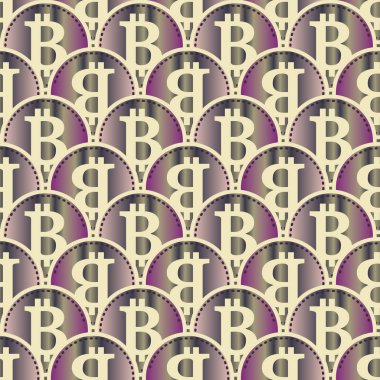 bitcoins parlak parlak pahalı sikkeleri ile Seamless modeli 