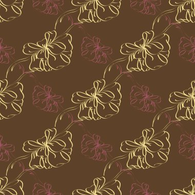 Çok renkli yay ve kurdeleler parlak seamless modeli.