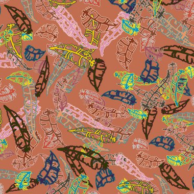 Tüyler, vektör çizim ile zemin 