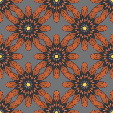  soyut çiçek geometrik Dikişsiz desen arka planı için