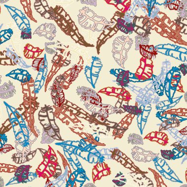 Tüyler, vektör çizim ile zemin 