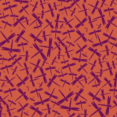 Dekoratif renkli seamless modeli ile şirin yusufçuk