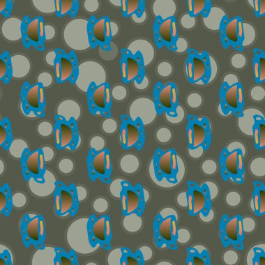 Bardak kahve veya çay arka plan seamless modeli üzerinde noktalı.