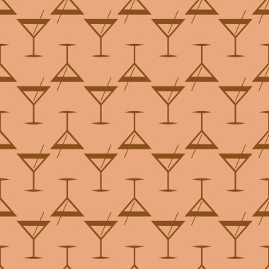 Tropik kokteyller renkli seamless modeli