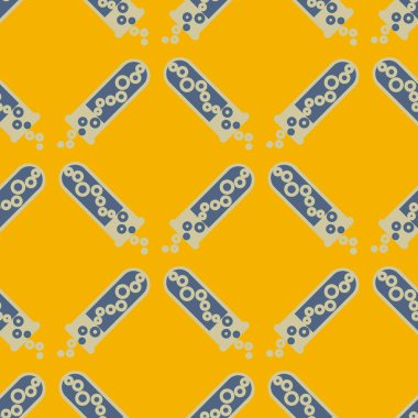 Kimya test tüpleri parlak arka plan üzerinde. Seamless modeli.