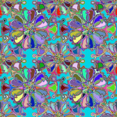 Soyut kaleydoskop renkli Dikişsiz desen arka planı için. 