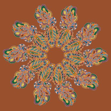 Stil zentangle yeni simetrik mandala doodle ile sanat esin kaynağı oldu. Duvar kağıdı, desen dolgularını, web sayfaları, yüzey dokuları için dekoratif nesne-ebilmek var olmak kullanılmış.