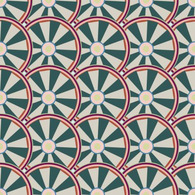 soyut geometrik renk desenli vektör çizimi