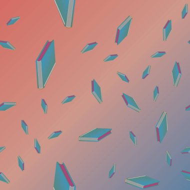 şirin sorunsuz zemin kitap - vektör çizim ile.