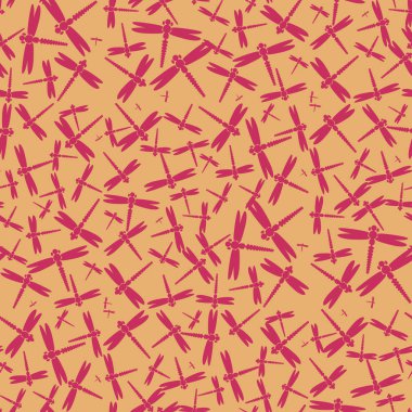 Dekoratif renkli seamless modeli ile şirin yusufçuk