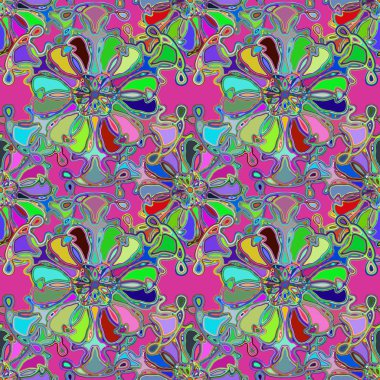 Soyut kaleydoskop renkli Dikişsiz desen arka planı için. 