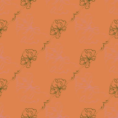 Çok renkli yay ve kurdeleler parlak seamless modeli.