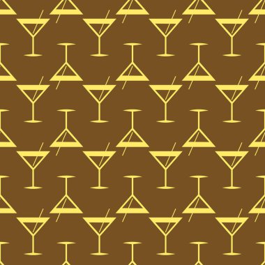 Tropik kokteyller renkli seamless modeli