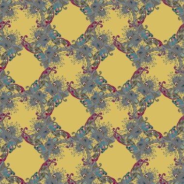 Soyut seamless modeli el yapımı doodle ile yeni tasarım çalışmaları için