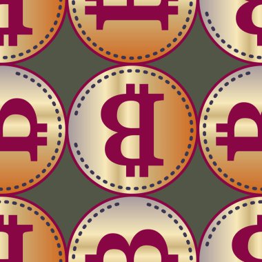 bitcoins parlak parlak pahalı sikkeleri ile Seamless modeli 