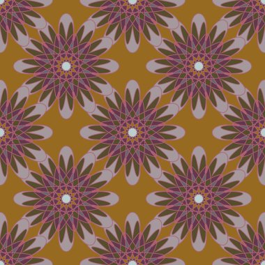  soyut çiçek geometrik Dikişsiz desen arka planı için