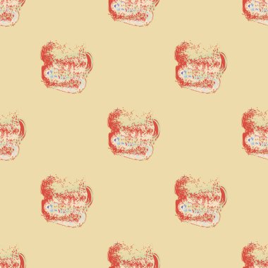 Bulutlar Dikişsiz desen şeklinde suluboya soyut leke.