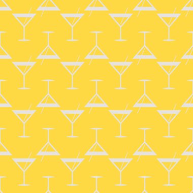 Tropik kokteyller renkli seamless modeli