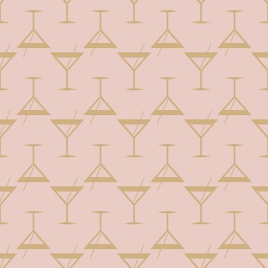 Tropik kokteyller renkli seamless modeli